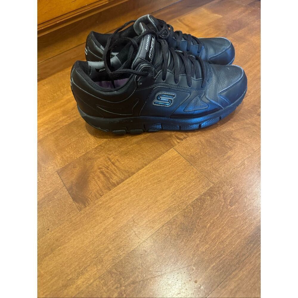 Skechers Shape Ups LIV Womens Size 9 Black Fitness Walking Toning Shoes 12471